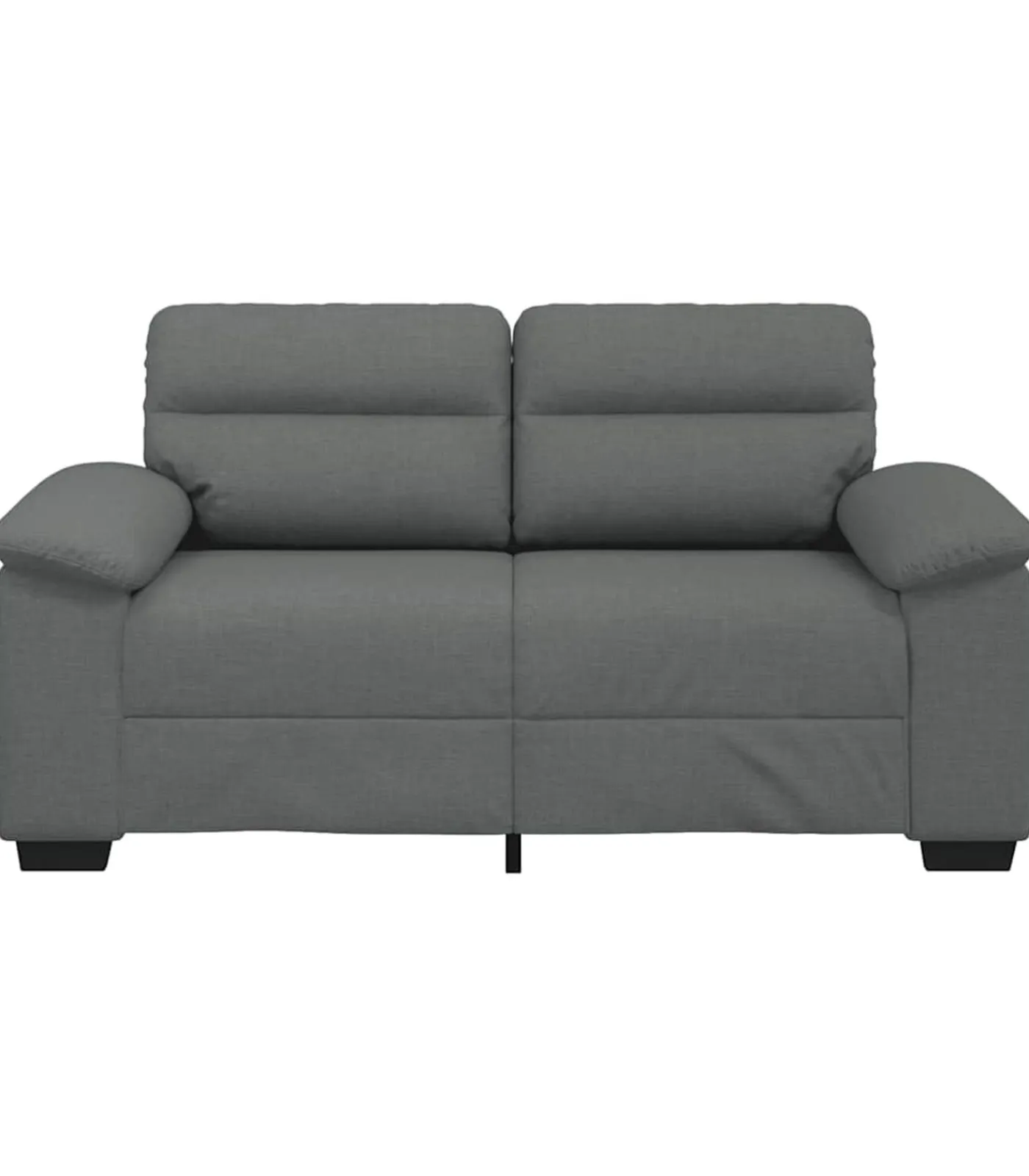 vidaXL 2-zitsbank 120 cm stof donkergrijs