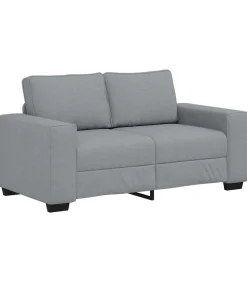 vidaXL 2-zitsbank 120 cm stof lichtgrijs