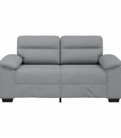 vidaXL 2-zitsbank 120 cm stof lichtgrijs