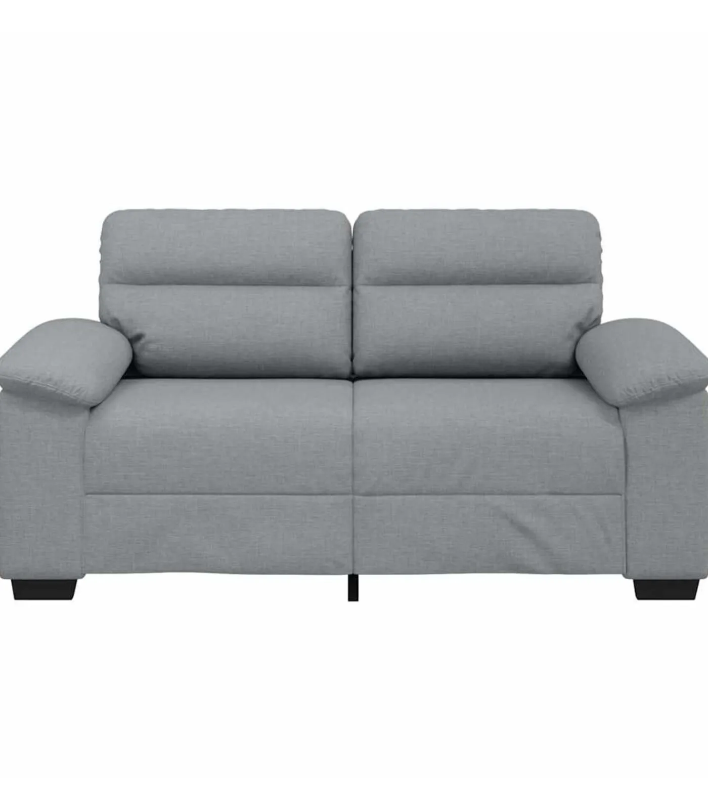 vidaXL 2-zitsbank 120 cm stof lichtgrijs