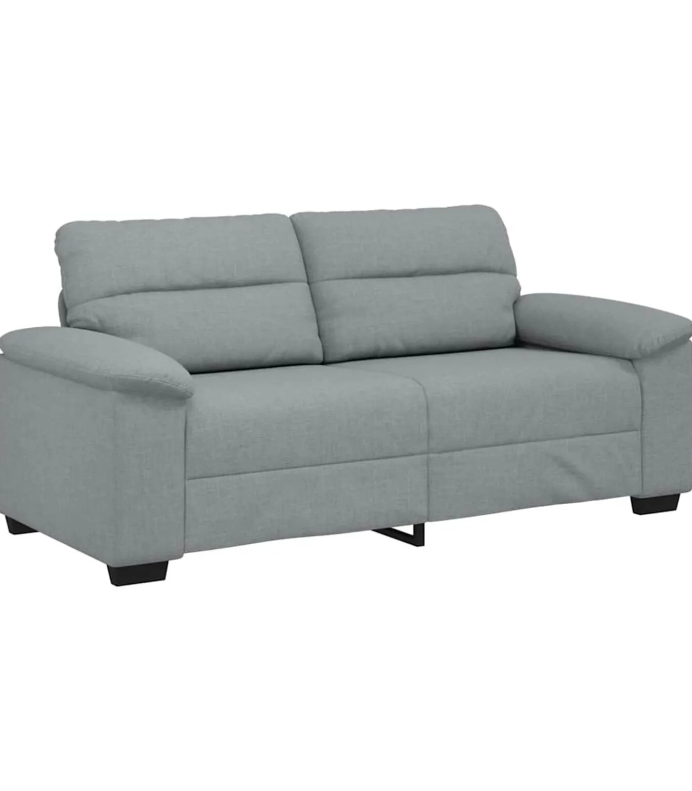 vidaXL 2-zitsbank 140 cm stof lichtgrijs