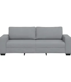 Hot 3-zitsbank 180 cm stof lichtgrijs Zetels