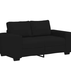 Discount 2-zitsbank 120 cm stof zwart Zetels