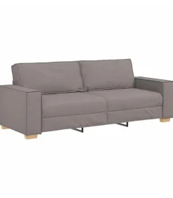 vidaXL 3-zitsbank Taupe 180 cm Stof