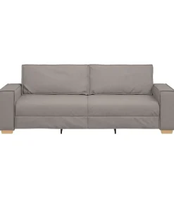 vidaXL 3-zitsbank Taupe 180 cm Stof