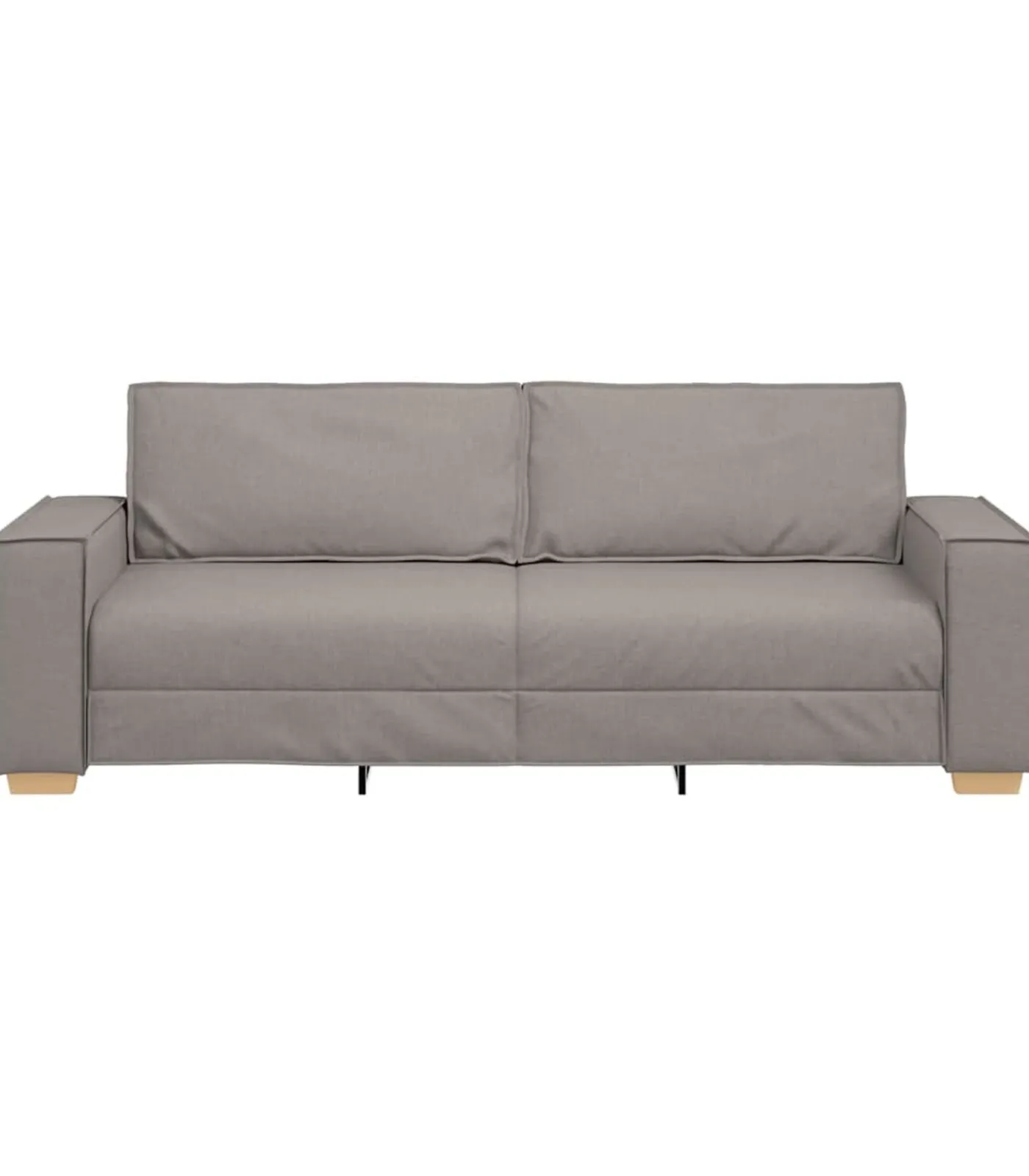 vidaXL 3-zitsbank Taupe 180 cm Stof