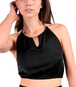 DAMES ADMAS Zomerse satijnen top en broek Satinee Beach