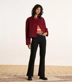 zwart bootcut jeans van organisch katoen DAMES Jeans