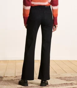 zwart bootcut jeans van organisch katoen DAMES Jeans