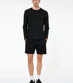 Heren Koton Zwart Herenshirt Lange Mouwen Regular Fit