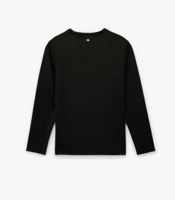 Heren Koton Zwart Herenshirt Lange Mouwen Regular Fit