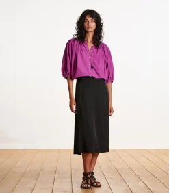 New zwart satijnen formele rok DAMES Rokken