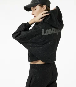 DAMES Koton Zwart Sweatshirt met Capuchon en Zakdetails