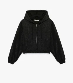 DAMES Koton Zwart Sweatshirt met Capuchon en Zakdetails