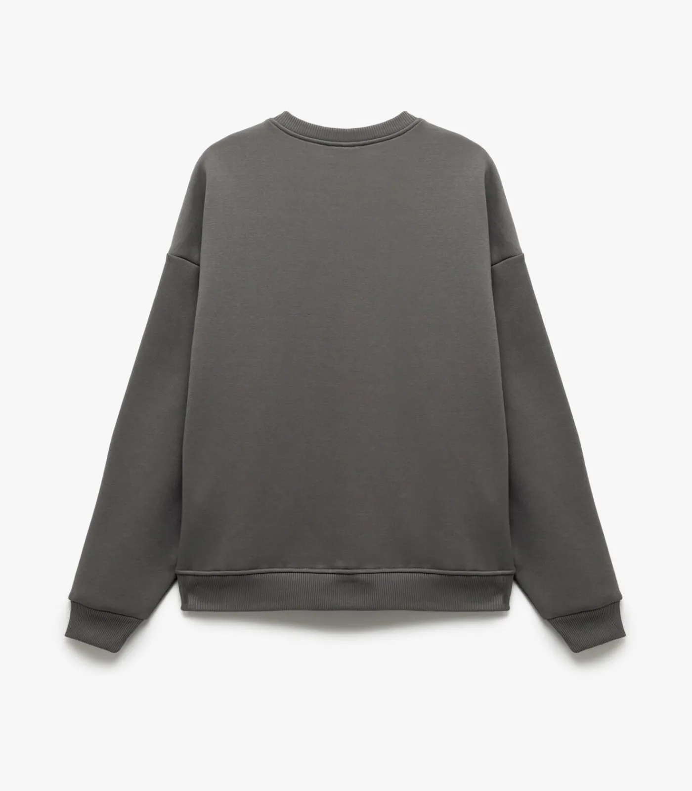 Zwart Sweatshirt Oversize Bedrukt Ronde Hals DAMES Truien & Cardigans