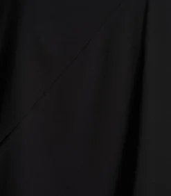 Clearance Zwarte asymmetrische rok tot halverwege de lengte DAMES Rokken