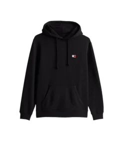 Heren Tommy Hilfiger Zwarte Badge Hoodie