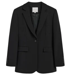 DAMES Polo Club Zwarte blazer met knopen en -details