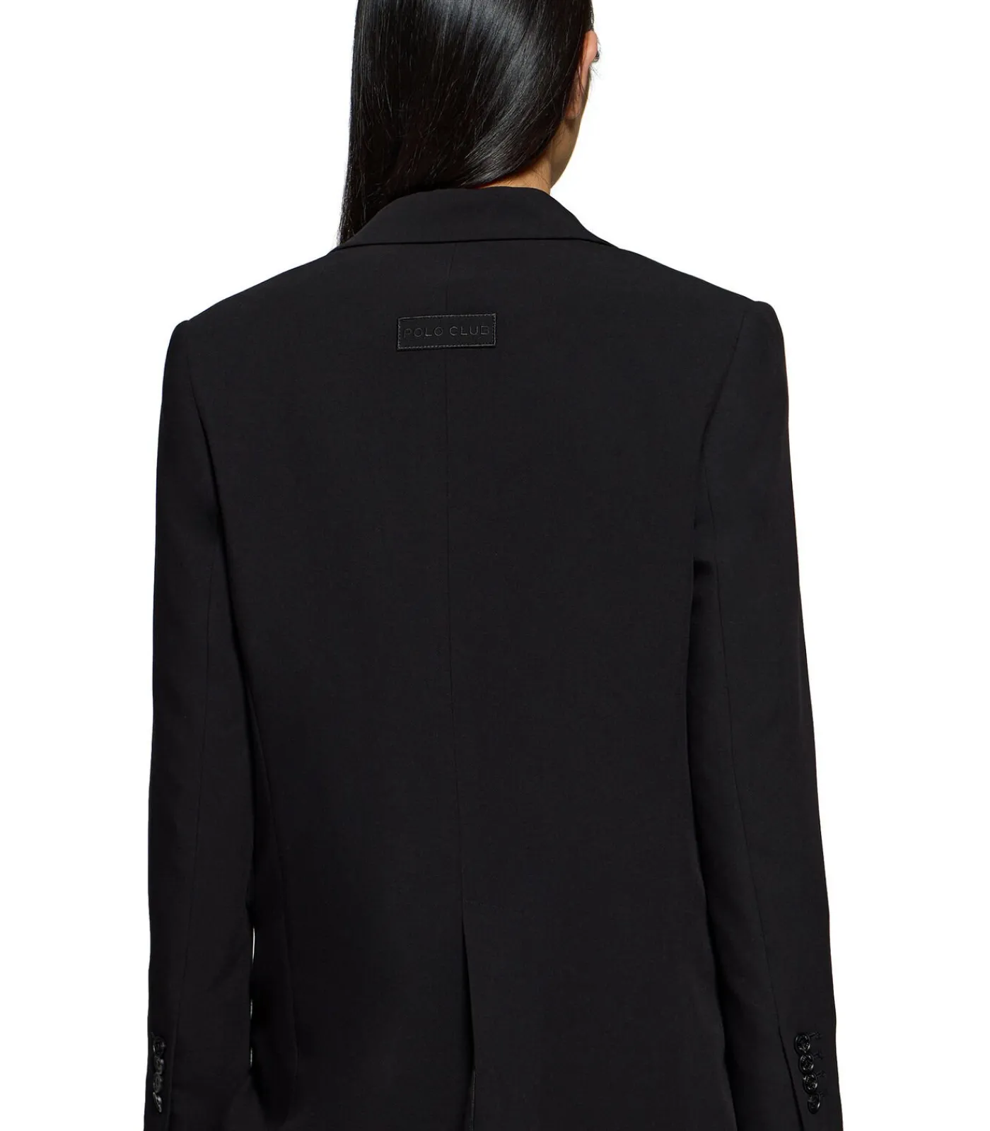 DAMES Polo Club Zwarte blazer met knopen en -details