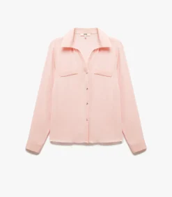 DAMES Koton Zwarte Blouse Klassieke Kraag Lange Mouwen