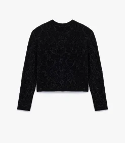 Best Zwarte Gebreide Cardigan Lange Mouwen Knoopsluiting DAMES Truien & Cardigans