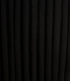 Outlet Zwarte halflange gebreide jurk DAMES Jurken