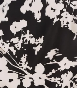 Best Zwarte lange rok met gedrapeerde split DAMES Rokken