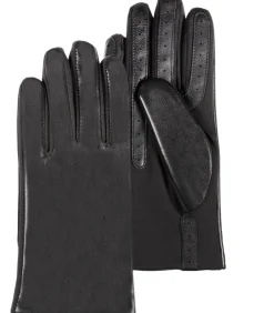 Discount Zwarte schapenleren handschoenen voor dames DAMES Handschoenen