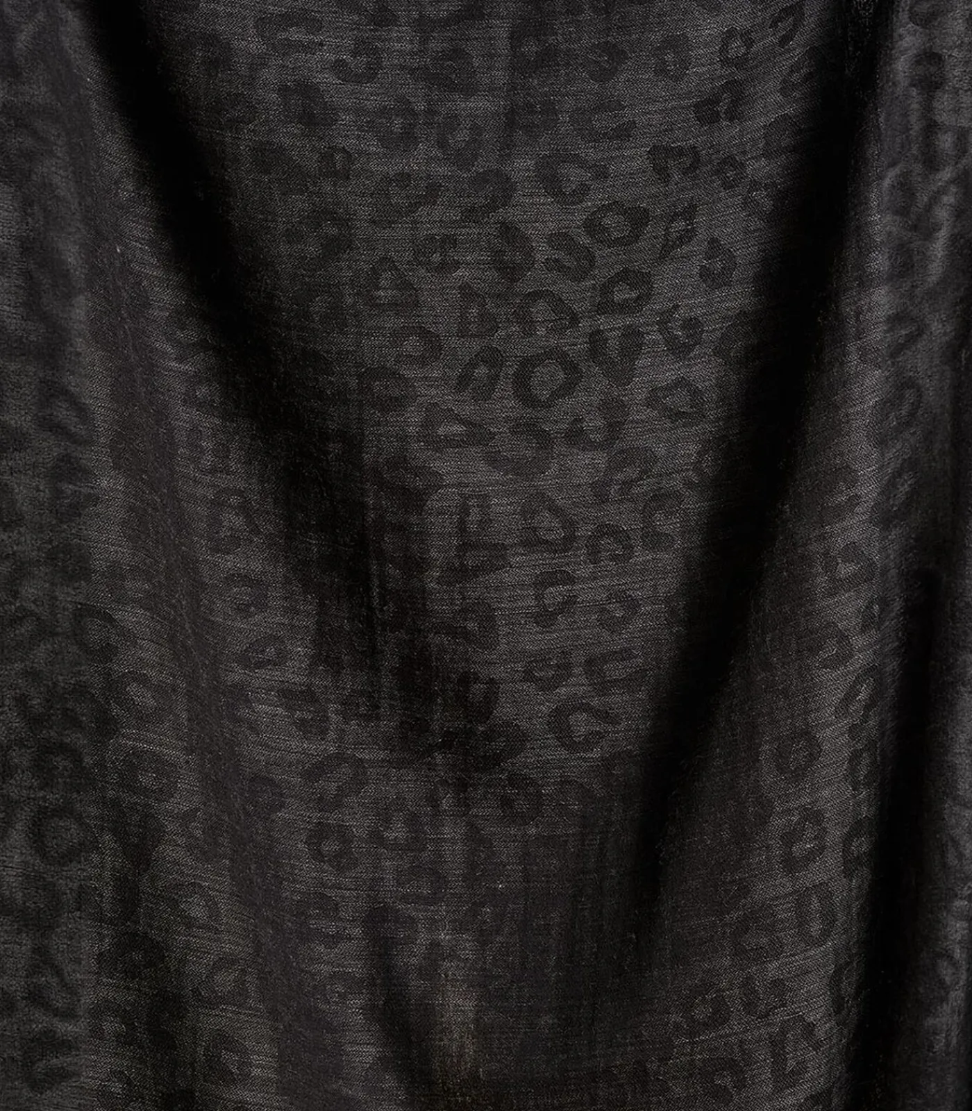 DAMES La Fée Maraboutée Zwarte sjaal van wol en katoen