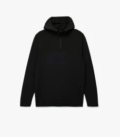 Heren Koton Zwarte Sport Hoodie Lange Mouwen
