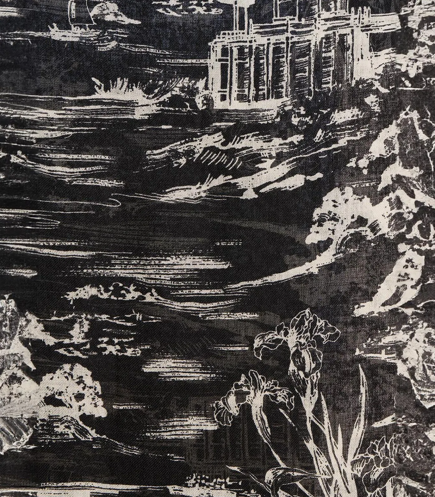 DAMES La Fée Maraboutée Zwarte wollen sjaal