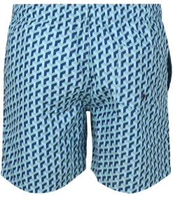 Heren Suitable Zwembroek Print Blauw