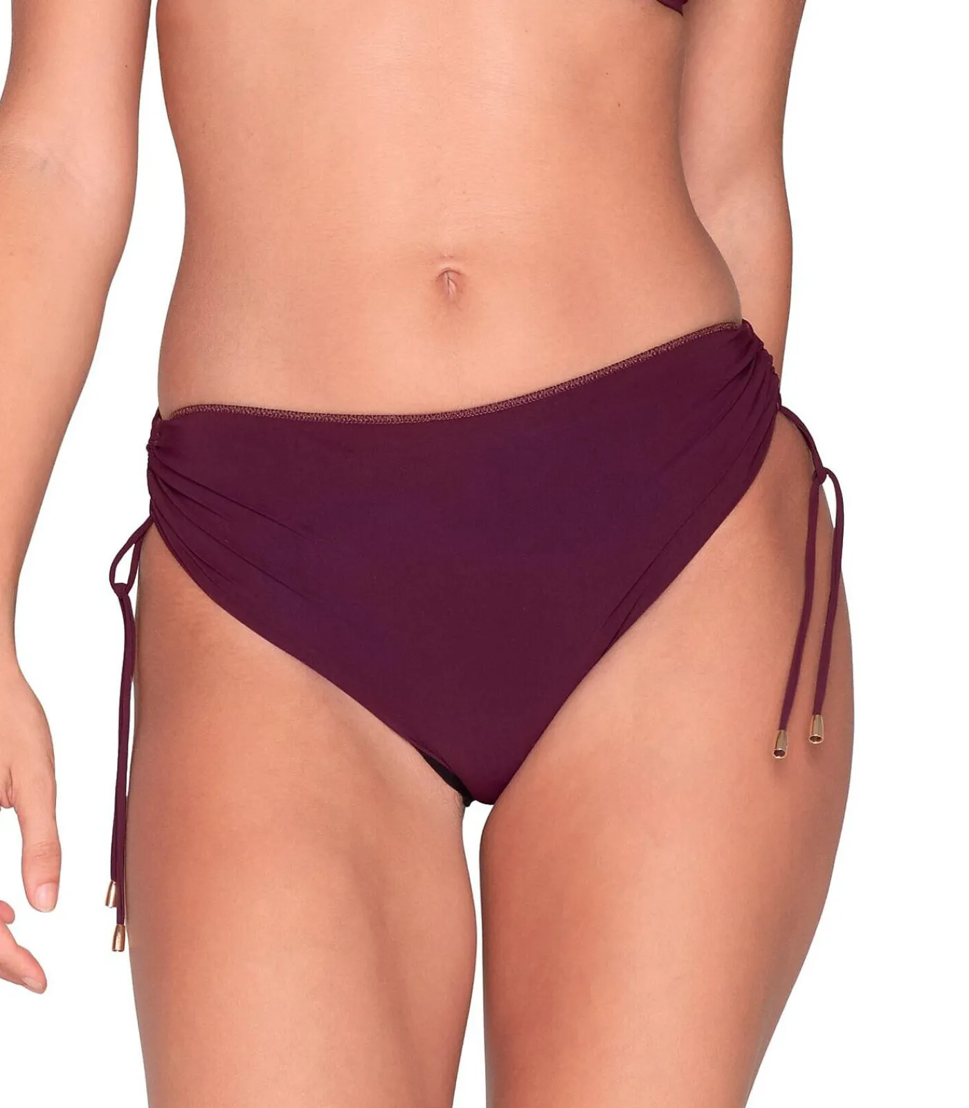 DAMES LUNA Zwemshortje met gerimpelde zijkanten BLUE SENSE